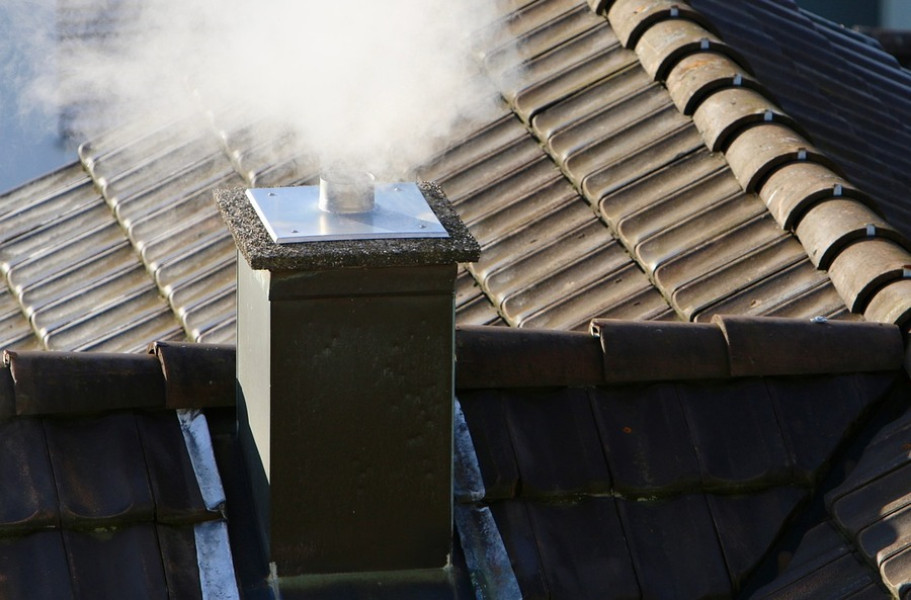 Komín ako súčasť strešnej konštrukcie